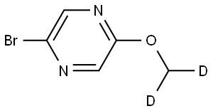 2-bromo-5-(methoxy-d2)pyrazine Structure