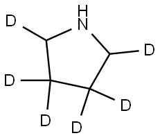 pyrrolidine-2,3,3,4,4,5-d6 Structure