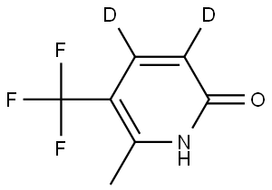 6-methyl-5-(trifluoromethyl)pyridin-3,4-d2-2-ol Structure
