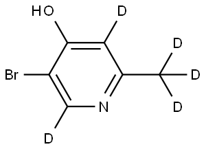 5-bromo-2-(methyl-d3)pyridin-3,6-d2-4-ol Structure