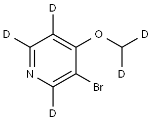 3-bromo-4-(methoxy-d2)pyridine-2,5,6-d3 Structure