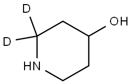 piperidin-2,2-d2-4-ol Structure