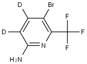 5-bromo-6-(trifluoromethyl)pyridin-3,4-d2-2-amine Structure
