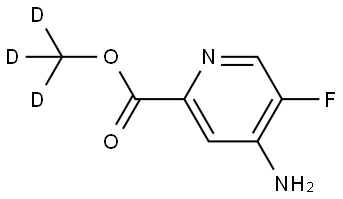 methyl-d3 4-amino-5-fluoropicolinate Structure