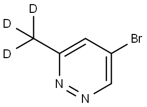 5-bromo-3-(methyl-d3)pyridazine Structure