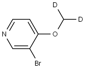 3-bromo-4-(methoxy-d2)pyridine Structure