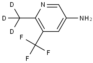 6-(methyl-d3)-5-(trifluoromethyl)pyridin-3-amine Structure