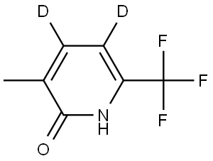 3-methyl-6-(trifluoromethyl)pyridin-2(1H)-one-4,5-d2 Structure