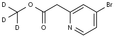methyl-d3 2-(4-bromopyridin-2-yl)acetate Structure