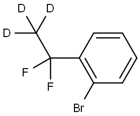 1-bromo-2-(1,1-difluoroethyl-2,2,2-d3)benzene Structure