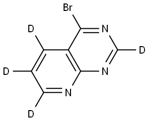4-bromopyrido[2,3-d]pyrimidine-2,5,6,7-d4 Structure