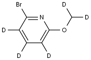 2-bromo-6-(methoxy-d2)pyridine-3,4,5-d3 Structure