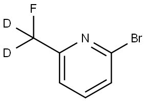 2-bromo-6-(fluoromethyl-d2)pyridine Structure