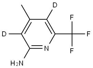 4-methyl-6-(trifluoromethyl)pyridin-3,5-d2-2-amine Structure