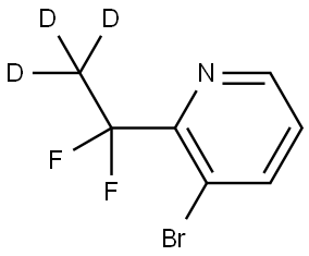 3-bromo-2-(1,1-difluoroethyl-2,2,2-d3)pyridine Structure