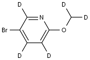 5-bromo-2-(methoxy-d2)pyridine-3,4,6-d3 Structure