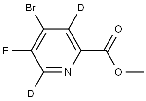 methyl 4-bromo-5-fluoropicolinate-3,6-d2 Structure