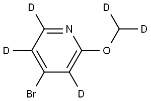 4-bromo-2-(methoxy-d2)pyridine-3,5,6-d3 Structure