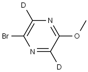 2-bromo-5-methoxypyrazine-3,6-d2 Structure