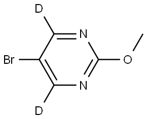 5-bromo-2-methoxypyrimidine-4,6-d2 구조식 이미지