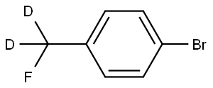 1-bromo-4-(fluoromethyl-d2)benzene Structure