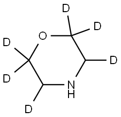 morpholine-2,2,3,5,6,6-d6 Structure