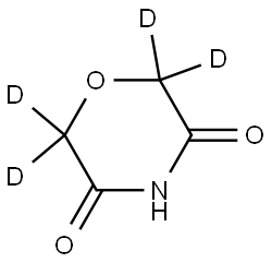 morpholine-3,5-dione-2,2,6,6-d4 Structure