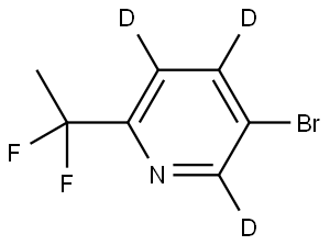 5-bromo-2-(1,1-difluoroethyl)pyridine-3,4,6-d3 Structure