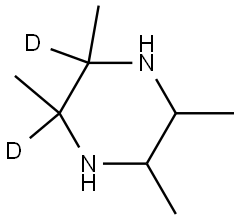 2,3,5,6-tetramethylpiperazine-2,3-d2 Structure