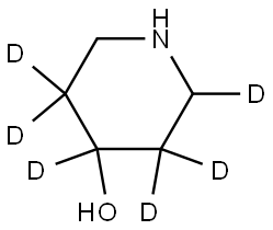 piperidin-2,3,3,4,5,5-d6-4-ol Structure