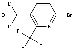 6-bromo-3-(methyl-d3)-2-(trifluoromethyl)pyridine Structure