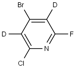 4-Bromo-2-chloro-6-fluoropyridine-d2 Structure