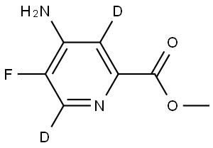 methyl 4-amino-5-fluoropicolinate-3,6-d2 Structure