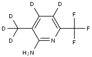 3-(methyl-d3)-6-(trifluoromethyl)pyridin-4,5-d2-2-amine Structure