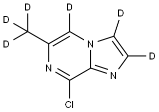 8-chloro-6-(methyl-d3)imidazo[1,2-a]pyrazine-2,3,5-d3 Structure
