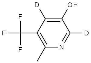 6-methyl-5-(trifluoromethyl)pyridin-2,4-d2-3-ol Structure