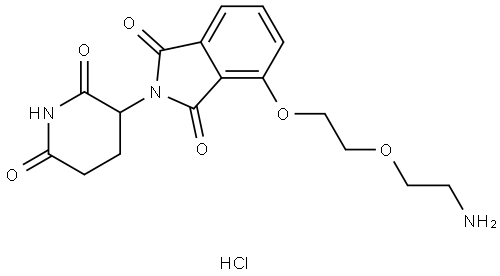 Thalidomide-PEG2-NH2 hydrochloride Structure