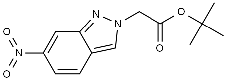 tert-butyl 2-(6-nitro-2H-indazol-2-yl)acetate Structure