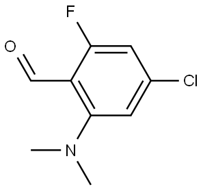 4-Chloro-2-(dimethylamino)-6-fluorobenzaldehyde Structure