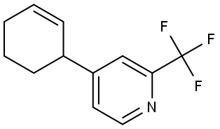 4-(cyclohex-2-en-1-yl)-2-(trifluoromethyl)pyridine Structure