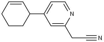 2-(6-(cyclohex-2-en-1-yl)pyridin-2-yl)acetonitrile Structure