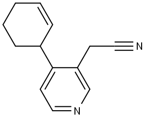 2-(4-(cyclohex-2-en-1-yl)pyridin-3-yl)acetonitrile Structure