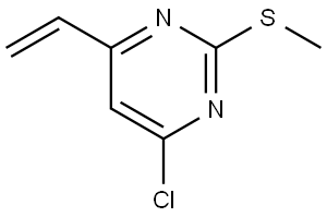 4-chloro-2-(methylthio)-6-vinylpyrimidine 구조식 이미지