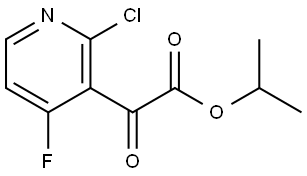 3-Pyridineacetic acid, 2-chloro-4-fluoro-α-oxo-, 1-methylethyl ester Structure