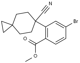 methyl 4-bromo-2-(6-cyanospiro[2.5]octan-6-yl)benzoate Structure