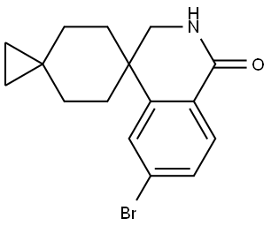 6''-bromo-2'',3''-dihydro-1''H-dispiro[cyclopropane-1,1'-cyclohexane-4',4''-isoquinolin]-1''-one Structure