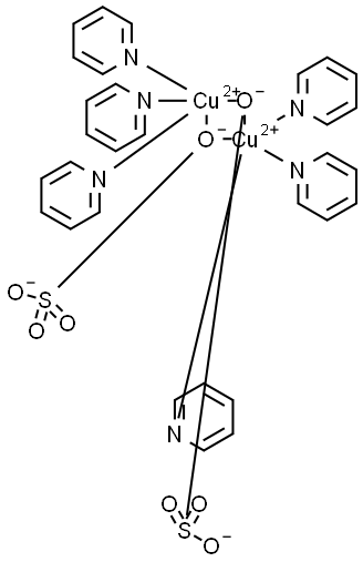 Copper, hexakis(pyridine)bis[μ-[sulfato(2-)-κO:κO]]di-, stereoisomer Structure