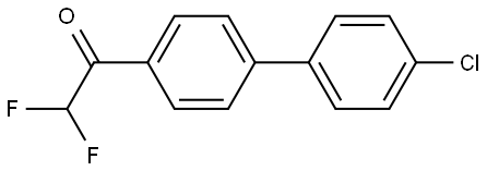 1-(4'-chloro-[1,1'-biphenyl]-4-yl)-2,2-difluoroethanone Structure