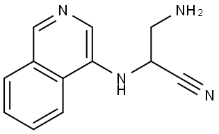 3-amino-2-(isoquinolin-4-ylamino)propanenitrile 구조식 이미지