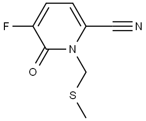 5-fluoro-1-((methylthio)methyl)-6-oxo-1,6-dihydropyridine-2-carbonitrile Structure